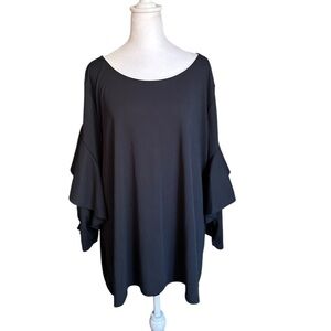 Eloquii Women's Ruffle Sleeve Top Size 26/28